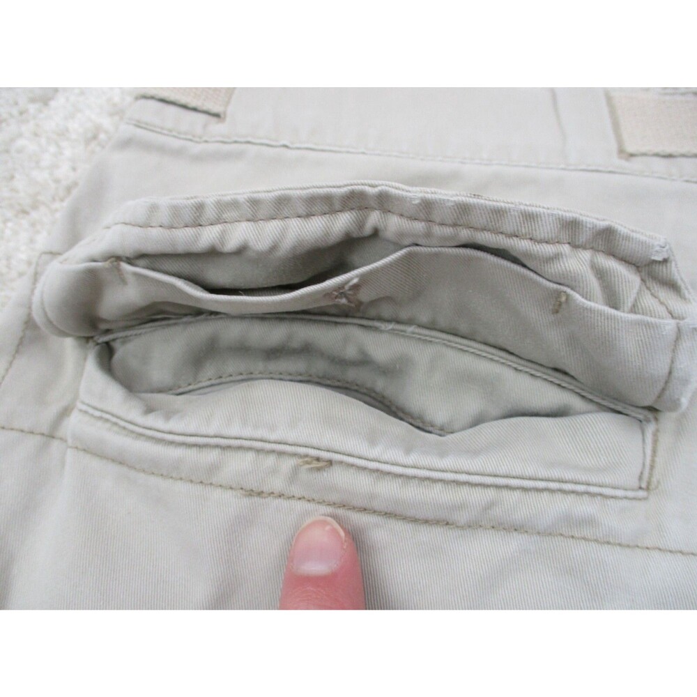 Abercrombie & Fitch Shorts Men Small 32 Brown Cargo Paratrooper Belted 32x10 * - Picture 14 of 16